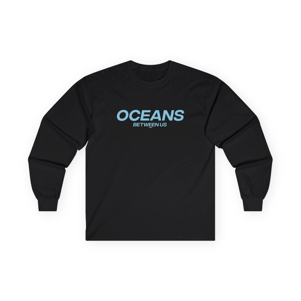 Oceans Between Us Long Sleeve Tee (Black)