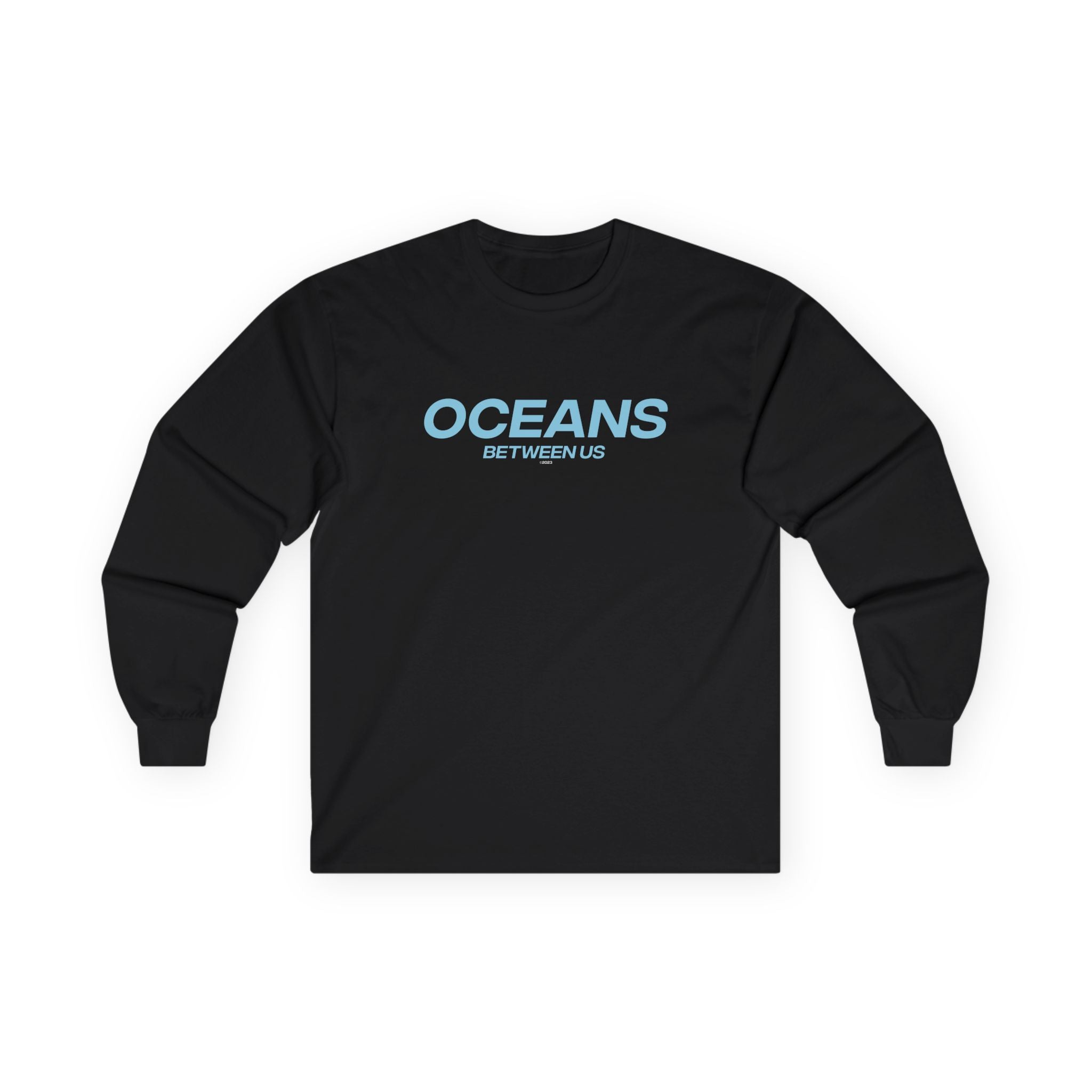 Oceans Between Us Long Sleeve Tee (Black)